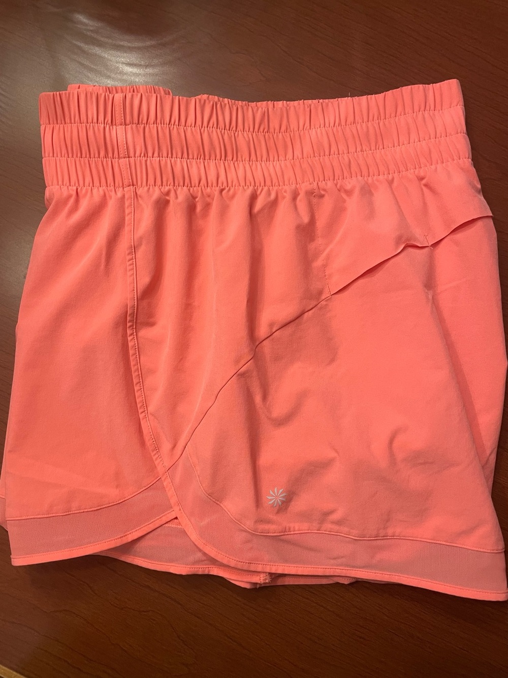 Athleta Coral Ruffle-Waist Athletic Shorts - Picture 3 of 4